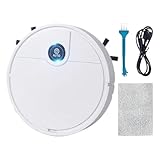 Robot aspirador, automático, silencioso, inteligente, robot de limpieza inalámbrica, para alfombras, pelo de mascotas, hogar, oficina, apartamento, sala de estar, baño