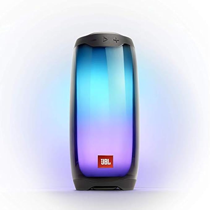 JBL Pulse 4 防水便攜式藍牙喇叭 帶燈光秀 - 黑色 (翻新)