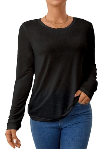 Mesh Sheer Long Sleeve T-Shirt for Women See Through Layer Top for Spring and Fall Streetwear Outfits