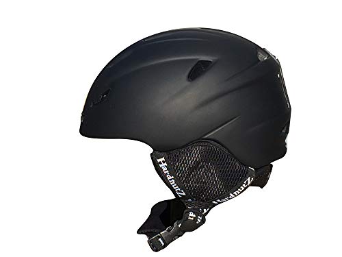 HardnutZ Hn104 - Casco de esquí/Snowboard, Unisex, Color Negro, tamaño 54-58 cm