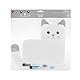 balvi magnetische Schreibtafel Meow! Farbe Weiß Originelle Schreibtafel zur Planung und Erinnerung, a
