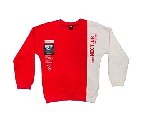 White and Red Sweatshirt for Kids Boys