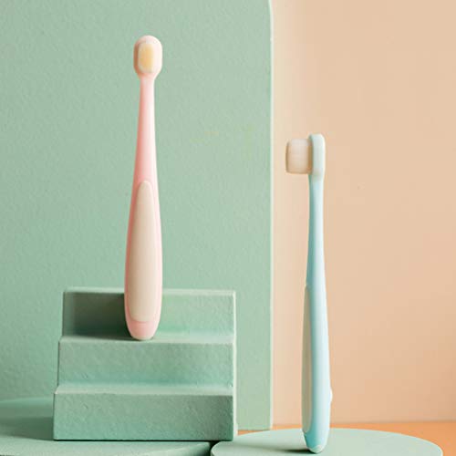 TOYANDONA 2 escovas de dentes macias para bebês, escova de limpeza de dentes para casa, banheiro, vi