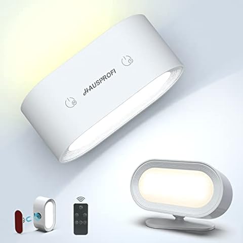 Lámparas de pared LED HAUSPROFI inalámbricas con batería y control táctil Cover