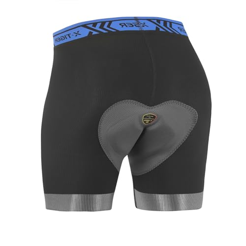 X-TIGER Short Cycliste Homme éponge Padded Cyclisme Shorts VTT Velo Coussin Fast Drying Cuissard