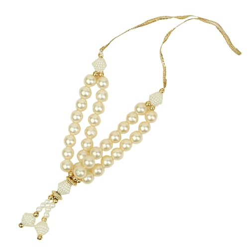 Aditri Creation 001 Set Of 4 Mala Artificial Beaded Moti Mala Ribbon Garland Mala For Idol-Mala For God Statues Accessories Pooja Sringar Articles Ornament thumb #3