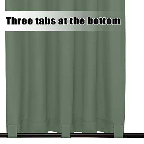 Image of Easy-Going Outdoor Curtains for Patio 1 Panel, 54x120 inch, Sage Green | Waterproof, Windproof, Weatherproof Privacy Outdoor Curtains for Cabanas Porches and Pergolas, Grommet Top and Tab Bottom