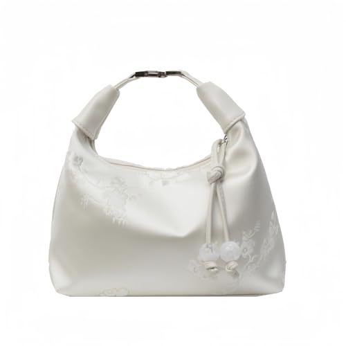 Image of Crescent Crossbody Shoulder Bag, Tote Handbag for Women, Sling Hobo Purse with Chain Strap