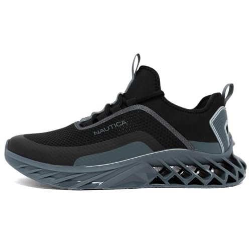 Image of Nautica Men's Casual Fashion Sneakers - Lightweight Lace-Up Athletic Walking Shoes for Gym & Tennis, Comfortable