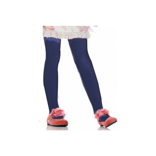 3 Girls Stockings Footed Tights Uniform Kids Toddler Ballet Dance Pantyhose Navy4