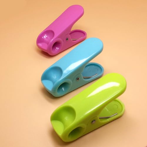 Sellador de bolsas portátil de ABS con 10 pinzas ligeras para cocina 5