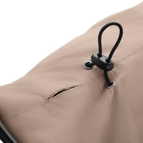 HUNTER Hundemantel UPPSALA, Farbe: taupe, 2in1 Design mit herausknüpfbarem Innenfutter, wasserabweisend, reflektierende Paspeln, geschlossene Bauchseite, optimaler Sitz, Größe: 25