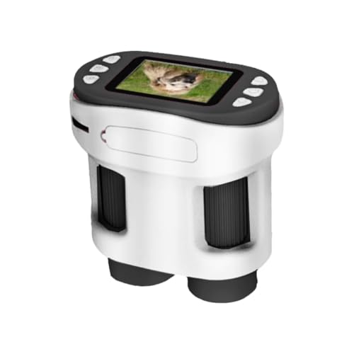 Kayfg Microscopio de Bolsillo de 1000 Aumentos, Juguetes Científicos, Luz LED Portátil, Aumento de Biología, para Estudiantes Al Aire Libre, Enseñanza,