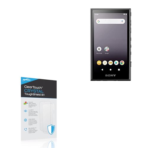 BoxWave Screen Protector Compatible with Sony Walkman NW-A105 - ClearTouch Crystal ToughShield 9H (2-Pack), Clear 9H Tough Flexible Film Screen Protector