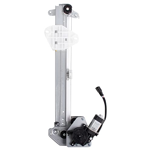 Image of TRQ Rear Passenger Side Power Window Motor and Regulator Assembly Compatible with 2009-2014 Acura TL