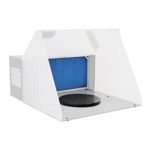 MELAQULY Minisistema de aspiración de aerógrafo, cabina de pulverización de 4 m³/min, solo 47 dB, cabina de aerógrafo portátil profesional de alta calidad para trabajos de aerógrafo
