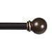 Kenney Chelsea 5/8" Standard Decorative Window Curtain Rod, 28-48", Oil Rubbed Bronze
