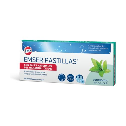EMSER PASTILLAS | Sales Naturales | Manantial de EMS | 30 pastillas | Dolor garganta e irritación...