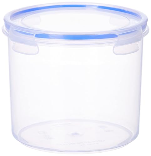 Image of Aristo Lock & Fresh 120 Plastic Storage Container For Storing grains, pulses, rice, wheat etc set of 4-2100 ML,Transparent Clear, Large (17 (D) x 14.5 CM)
