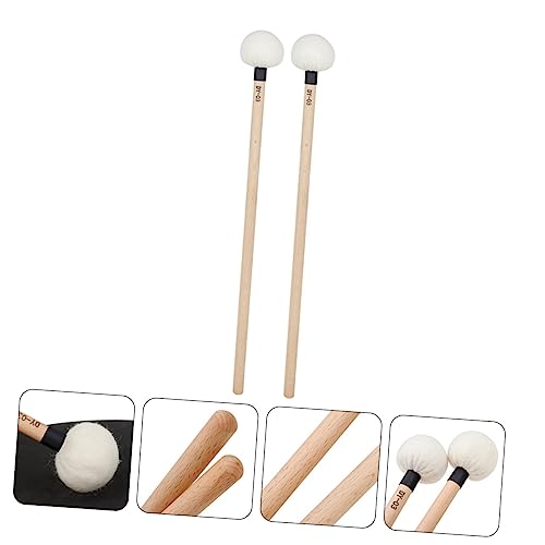 2 Baquetas de Fieltro con Mango de Madera BESTonZON miniatura 4