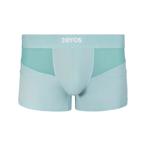 Bóxers 2EROS Aktiv Hermez ajustados para hombre, ropa interior azul turquesa