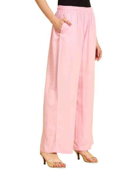 Image of Soft Colors Women Regular Fit Pocket Palazzo