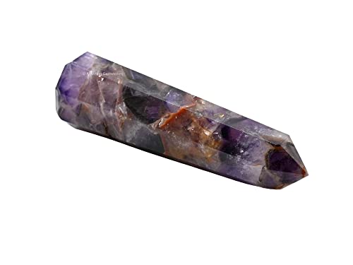 Image of Amazing Gemstone Amethyst Chevron Crystal Towers ~ Natural Healing Crystal Point Obelisk for Reiki Healing and Crystal Grid (3 inch to 4 inch INCH)