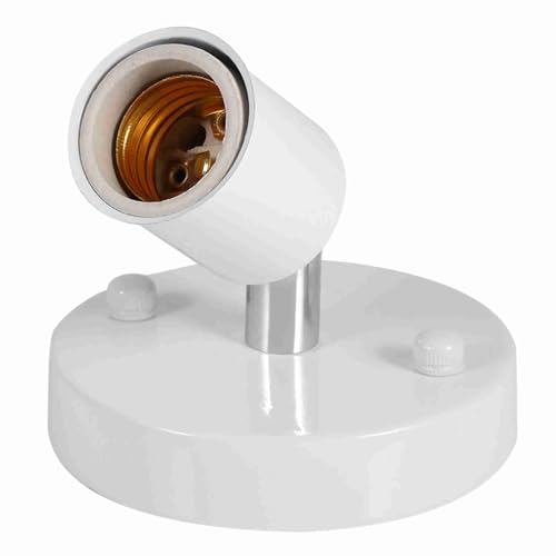Soquete de Lâmpada Rotativa Vintage E27 para Decoração de Casa/escritório Preto/branco/prata/bronze