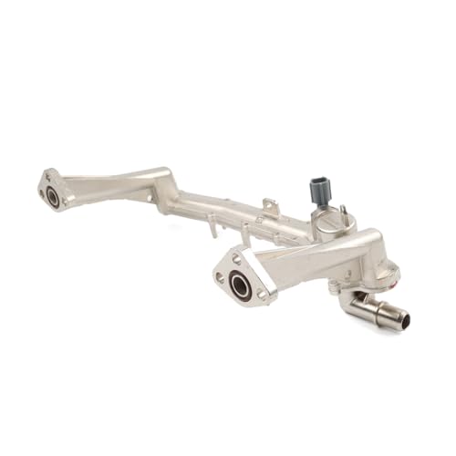 Cnswee6 Water Heater Coolant Pipe With Sensor Manifold Tube Aluminum Silver For Jaguar F-Pace F-Type XE XF XJ