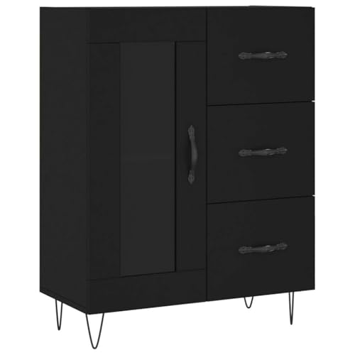 Mueble auxiliar negro de 34 cm de fondo para solucionar la falta de espacio en casa 2