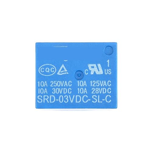 Relais SRD-24VDC-SL-C mini relais de puissance 5 broches 10A DC pour PCB