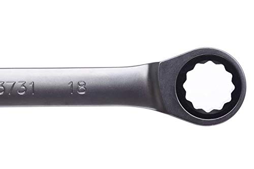 KING TONY 373118M Combination Wrench Con Ratchet 18mm for DIYers & Professionals, Ideal for Repair and Installation tasks 18mm - Image 2