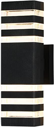Applique murale extérieure LED 12W design haut et bas pour l'éclairage de jardin - 2