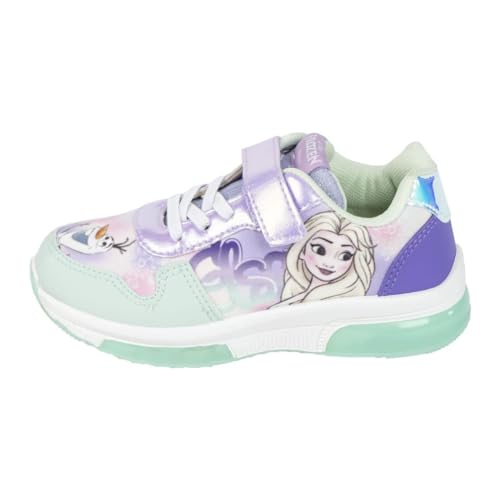 Disney Frozen Zapatos Deportivos Con Luces para Niña, Regalo, Talla EU 32