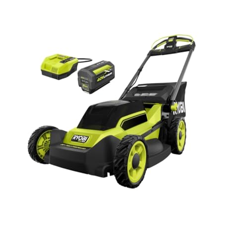 RYOBI 20 in. 40-Volt 6.0 Ah Lithium-Ion Battery Brushless Cordless Walk Behind Self-Propelled Lawn Mower with Charger Included