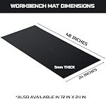 ONREVA Workbench Mat 24X48 Inches, EVA Work Mat, Protect Your Work Bench Top, Heavy Duty Pad for Tool Box Top, Table, Tool Station, Rolling Cabinet Cart Cover Liner Matt, 48"X24" 5mm Thick