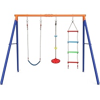 「S185」120 21ジュニアセット Amazon.com: GIKPAL Swing Set with Stand for Kids, Outdoor