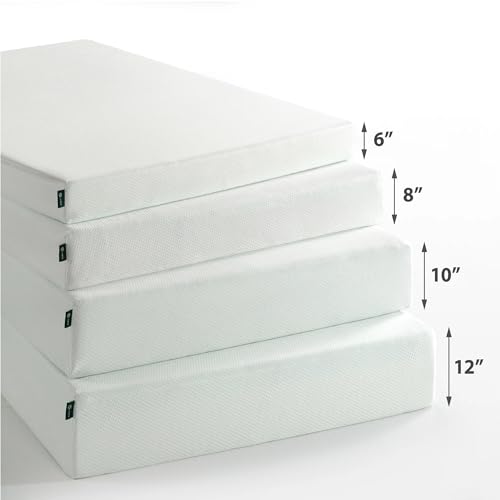 Image of Zinus 12 Inch Foam and Spring Mattress, Twin, CertiPUR-US Certified Foams, Mattress in A Box, White