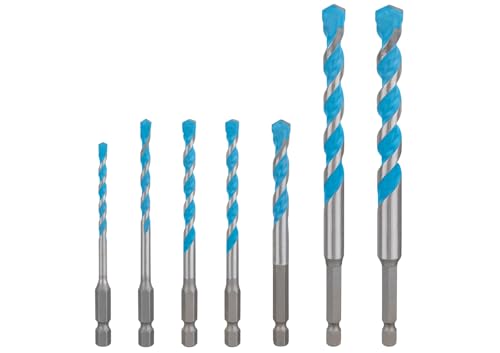 EXPERT HEX-9 Multi Construction Drill Bit 7pc set 4/5/6/6/8/10/12mm