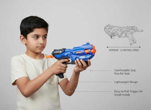 Image of Blaze Storm New Edition Foam Dart Blaster Gun for Kids | Soft Bullet Toy Gun with 8 Refill Darts | Elite Team Series | Safe & Fun Outdoor Shooting Game for Ages 6+ Kids
