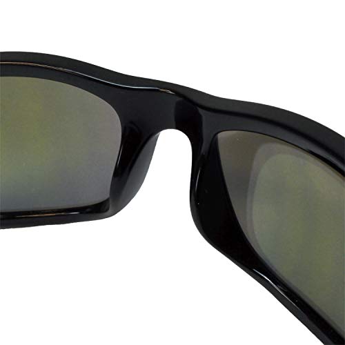 DPG107 Supervisor Premium Safety Eyewear - Black Frame - Yellow Mirror Lens