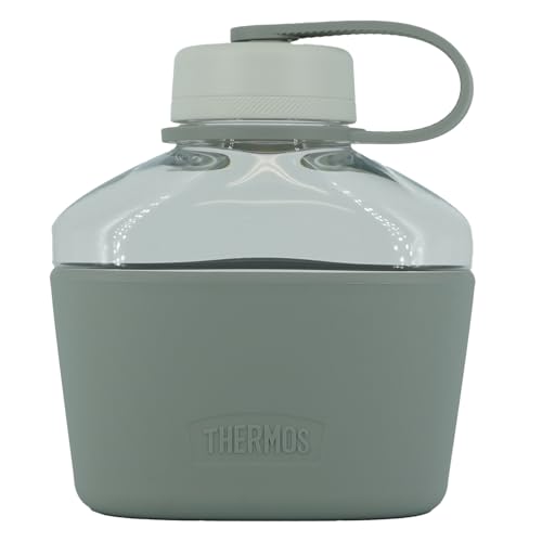 THERMOS ALTA Series, Plastic Canteen Bottle 34 Ounce, Clear