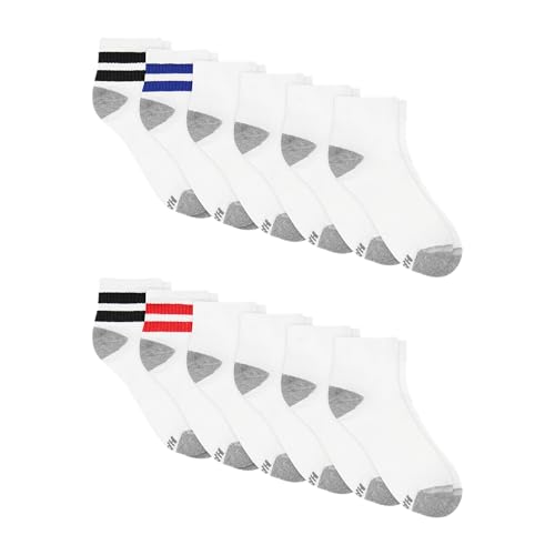 Image of Hanes Men's Socks, Active Cool X-temp Lightweight Moisture-wicking Cushioned Ankle, Crew and No Show, 12 and 14 Pair Packs