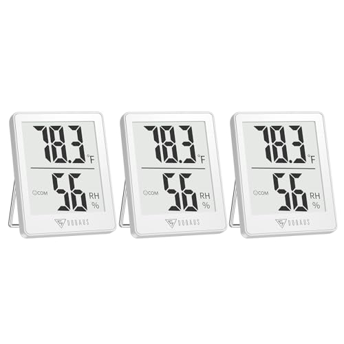 DOQAUS Igrometro Digitale Termometro Interno, [3 Pezzi]...