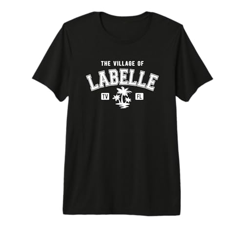The Village of Labelle Diseño de Palmeras de Estilo clásico Camiseta Premium
