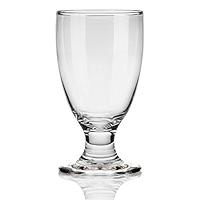 Burns Glass Goblet Set of 4, 10 Oz Small Red & White Wine Goblets