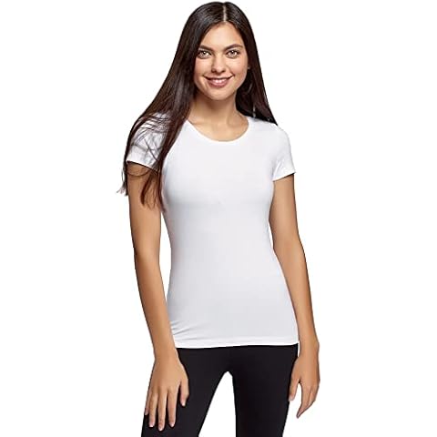 oodji Ultra Camiseta Básica Entallada Mujer Cover