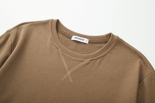 VEIISAR Herren dünnes Sweatshirt mit Rundhalsausschnitt – Bild 5