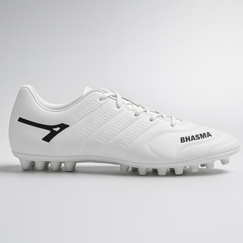 Image of Anza Bhasma Light Weight and Durable Football Boot for Men&Women, Comfortable and Flexible Football Shoes with Multi Purpose Stud, Soccer Shoe (White)