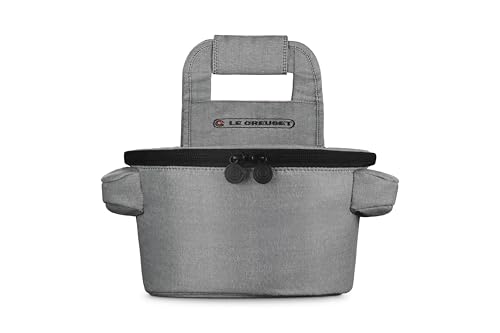 Image of Le Creuset Small Round Tote Bag, Noir | Small Fits 4.5 qt. or 5.5 qt. Round Dutch Oven